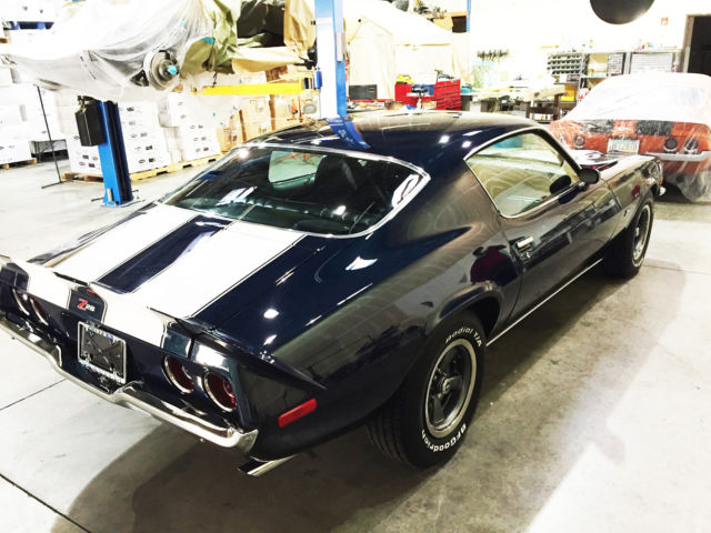 1973 Blue Chevrolet Camaro Coupe