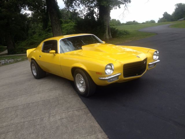 1973 Yellow Chevrolet Camaro