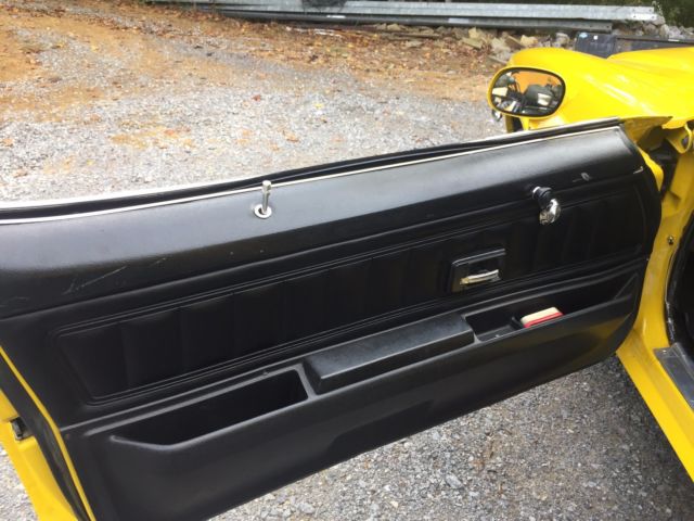 1973 Yellow Chevrolet Camaro