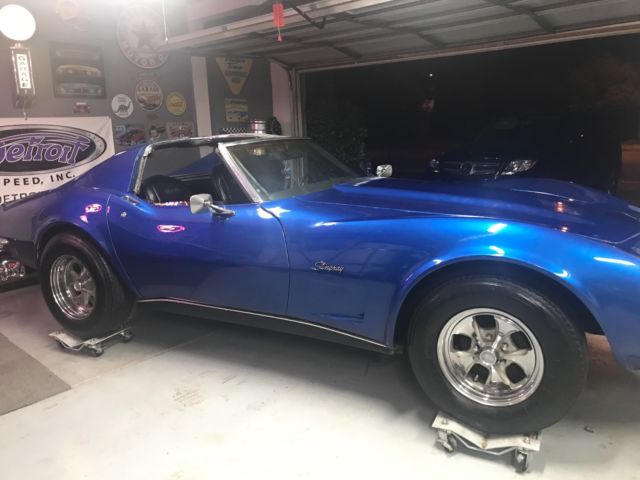 1973 Blue Chevrolet Corvette Coupe