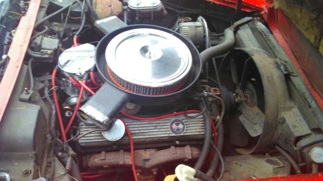 1973 Red Chevrolet Corvette T-top coupe