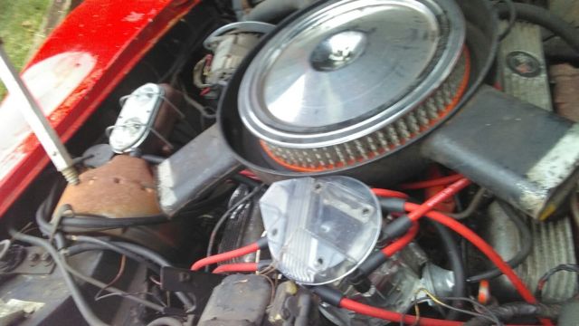 1973 Red Chevrolet Corvette T-top coupe