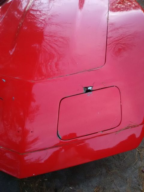 1973 Red Chevrolet Corvette T-top coupe