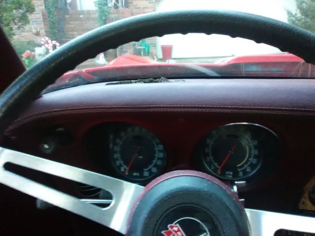 1973 Red Chevrolet Corvette T-top coupe