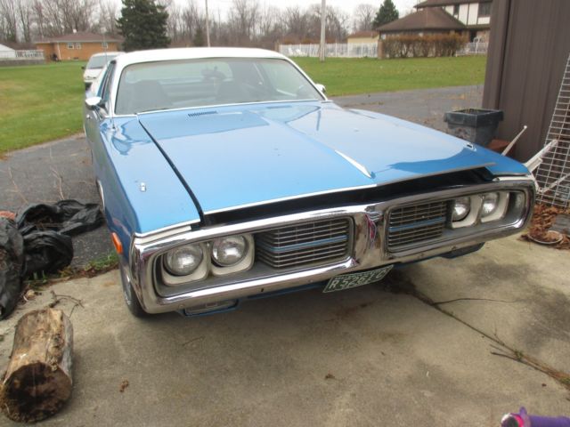 1973 Blue Dodge Charger Coupe