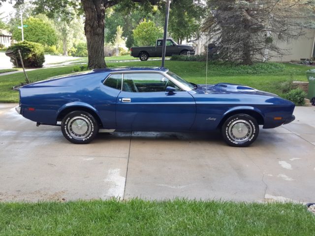 1973 Blue Ford Mustang Fastback