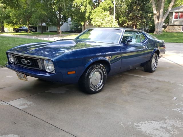 1973 Blue Ford Mustang Fastback