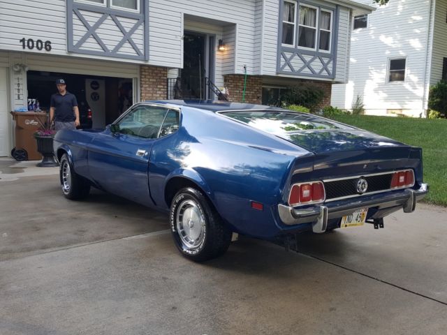 1973 Blue Ford Mustang Fastback