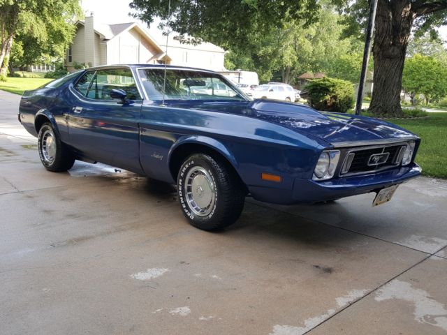 1973 Blue Ford Mustang Fastback