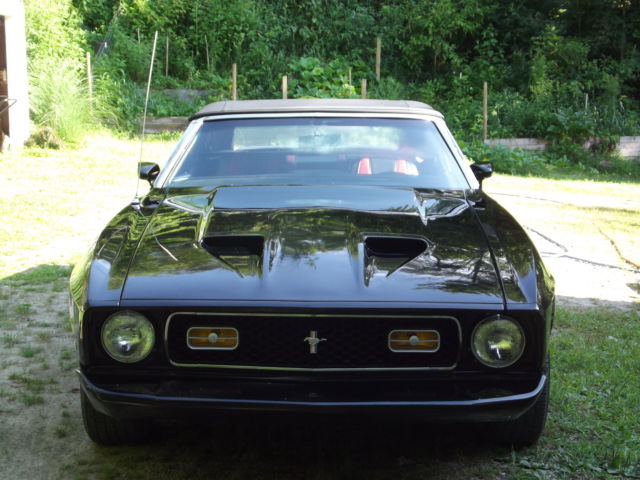 1973 Black Ford Mustang Convertible