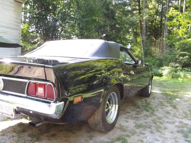 1973 Black Ford Mustang Convertible