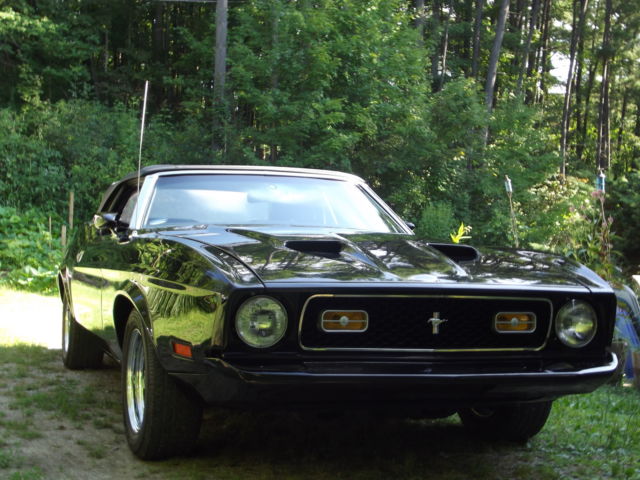 1973 Black Ford Mustang Convertible
