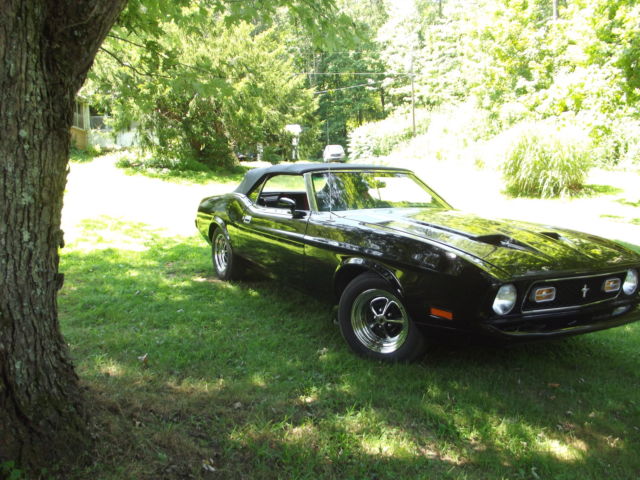 1973 Black Ford Mustang Convertible