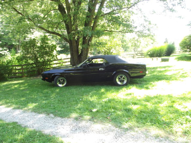 1973 Black Ford Mustang Convertible