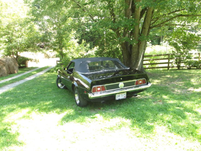 1973 Black Ford Mustang Convertible