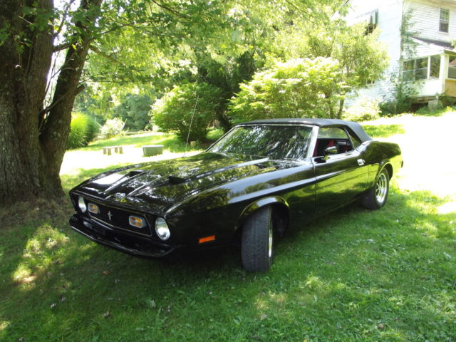 1973 Black Ford Mustang Convertible