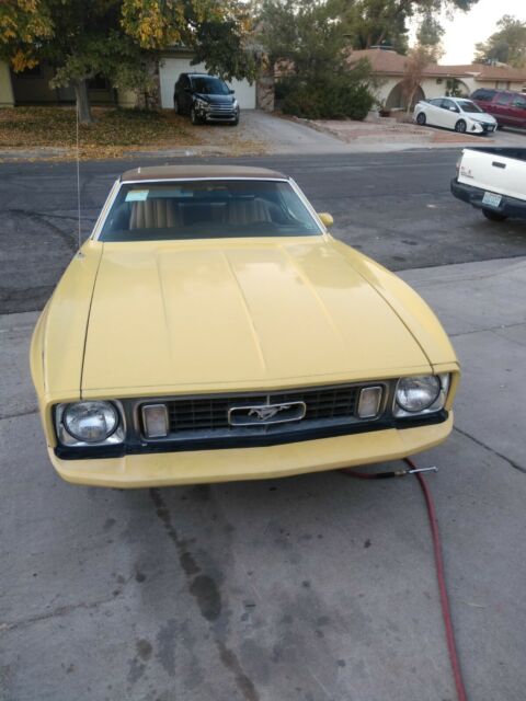 1973 Yellow Ford Mustang