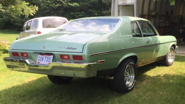 1973 Light green metallic Chevrolet Nova Coupe