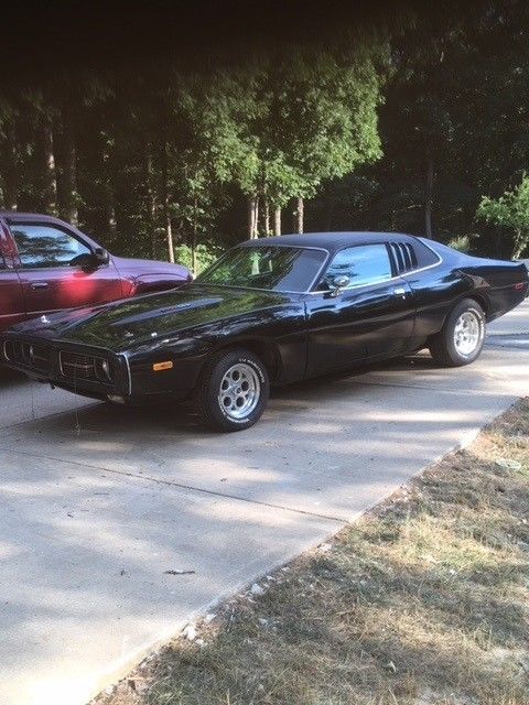 1973 Black Dodge Charger Coupe