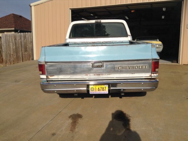 1973 Blue Chevrolet C-10 Standard Cab Pickup