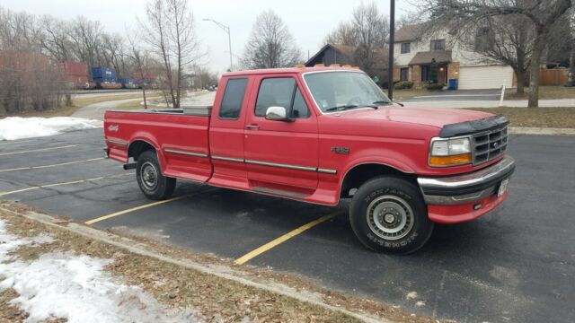 1993 Red Ford F-250 Extended Cab Pickup