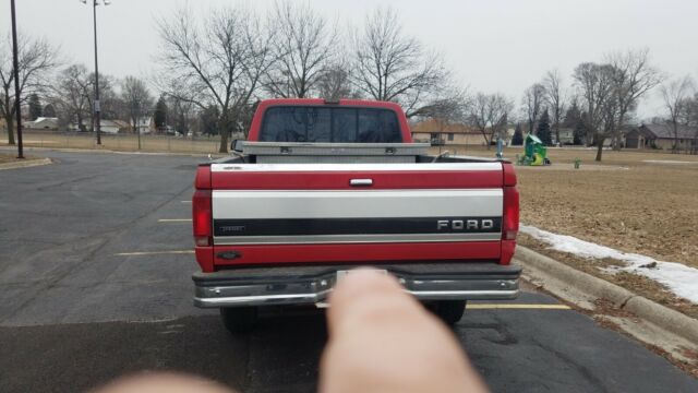 1993 Red Ford F-250 Extended Cab Pickup