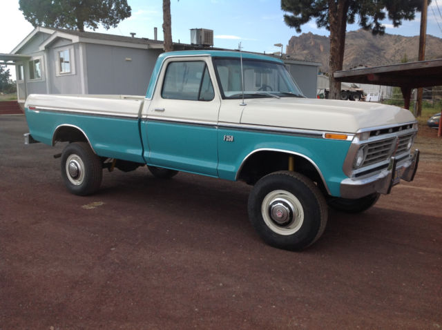 1973 Teal Ford F-250 Cab & Chassis