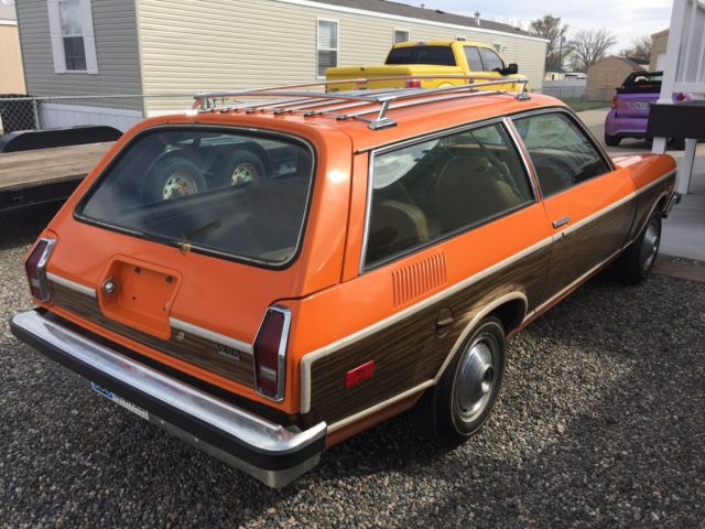 1974 Orange Chevrolet vega station wagon Wagon