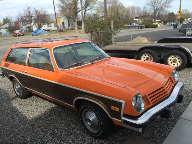 1974 Orange Chevrolet vega station wagon Wagon