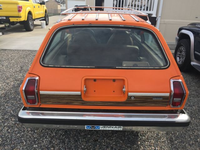 1974 Orange Chevrolet vega station wagon Wagon