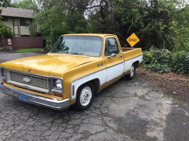 1974 Gold Chevrolet C-10 Standard Cab Pickup