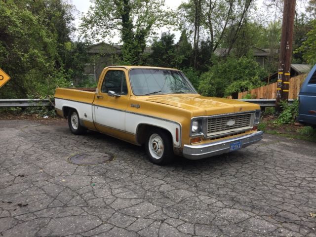 1974 Gold Chevrolet C-10 Standard Cab Pickup