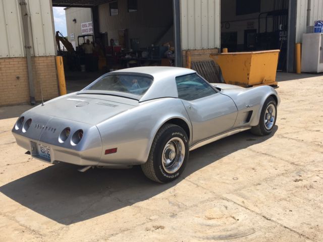 1974 Silver Chevrolet Corvette