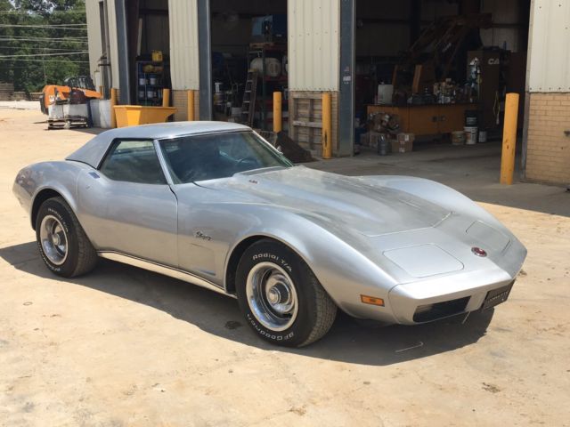 1974 Silver Chevrolet Corvette