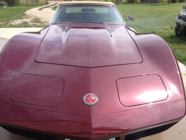 1974 Burgundy Chevrolet Corvette