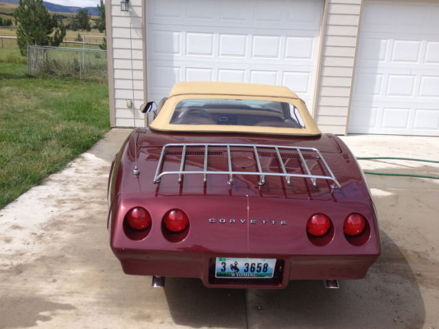 1974 Burgundy Chevrolet Corvette