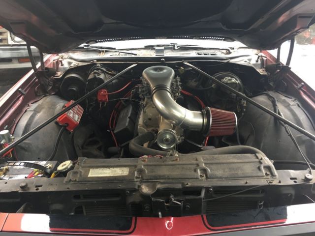 1974 black and red Chevrolet El Camino