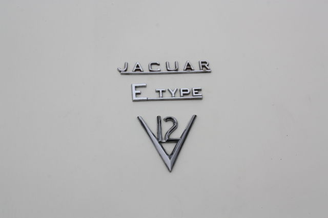 1974 White Jaguar E-Type Convertible