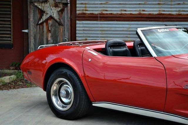 1974 Red Chevrolet Corvette Convertible