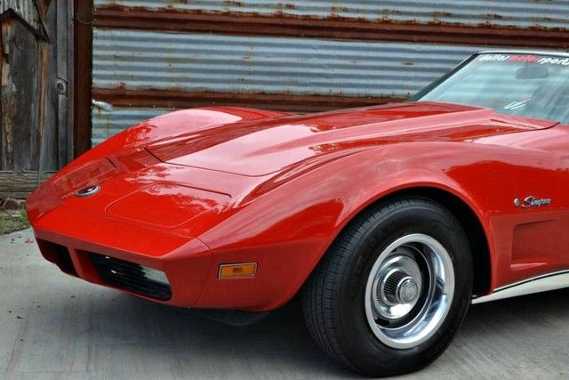 1974 Red Chevrolet Corvette Convertible
