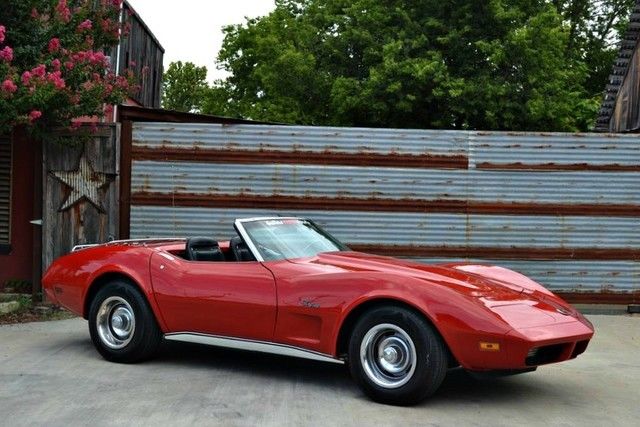 1974 Red Chevrolet Corvette Convertible