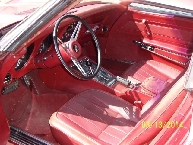 1974 Red Chevrolet Corvette Coupe