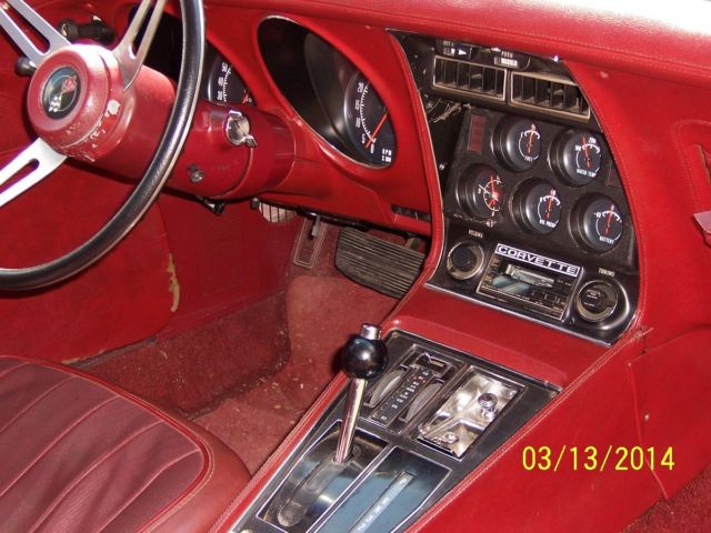 1974 Red Chevrolet Corvette Coupe