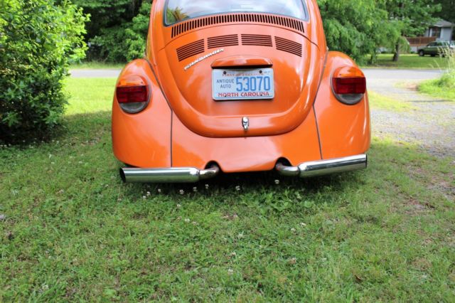 1974 Orange Volkswagen Beetle - Classic Sedan