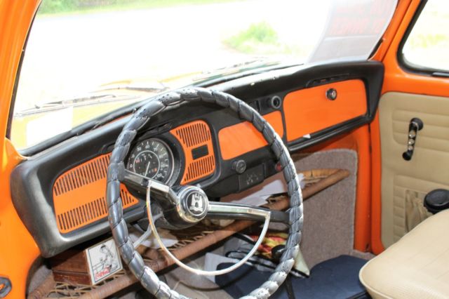 1974 Orange Volkswagen Beetle - Classic Sedan