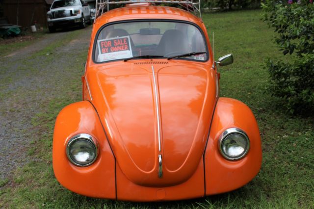 1974 Orange Volkswagen Beetle - Classic Sedan