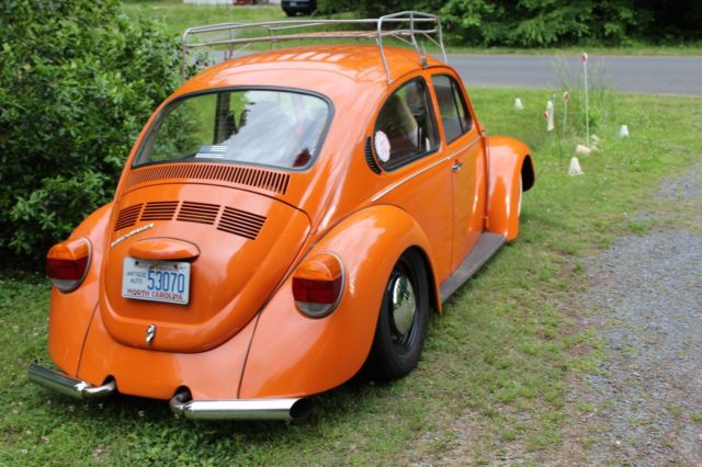 1974 Orange Volkswagen Beetle - Classic Sedan