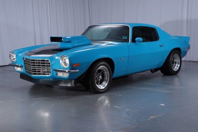 1973 Blue Chevrolet Camaro --