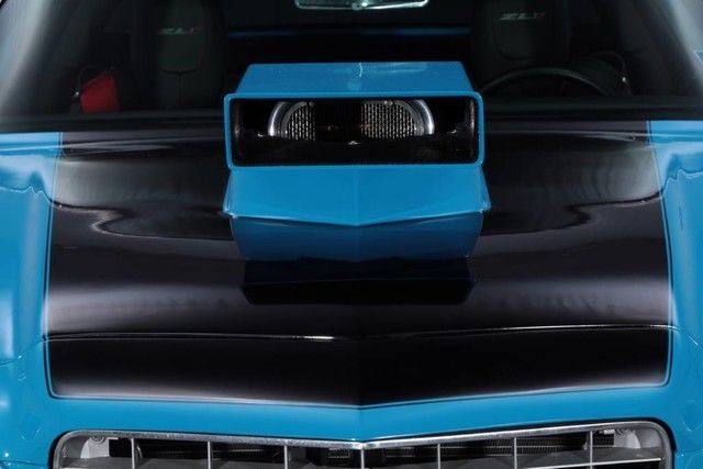 1973 Blue Chevrolet Camaro --