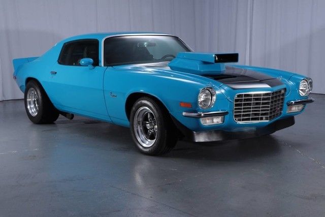 1973 Blue Chevrolet Camaro --
